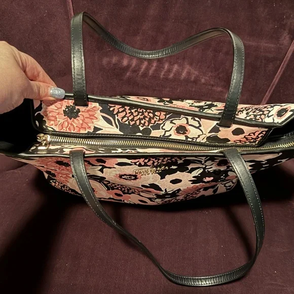 Kate Spade Pink and Black Dahlia Tote. EUC - Picture 6 of 6